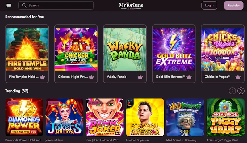 Mr. Forune Casino games
